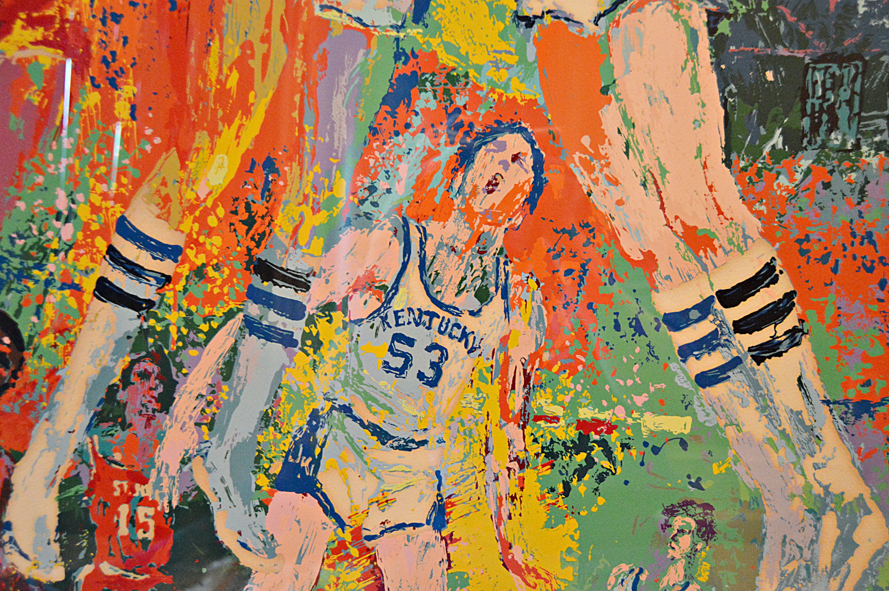 LeRoy Neiman Artist Proof Serigraph " Kentucky Wildcats" 1978