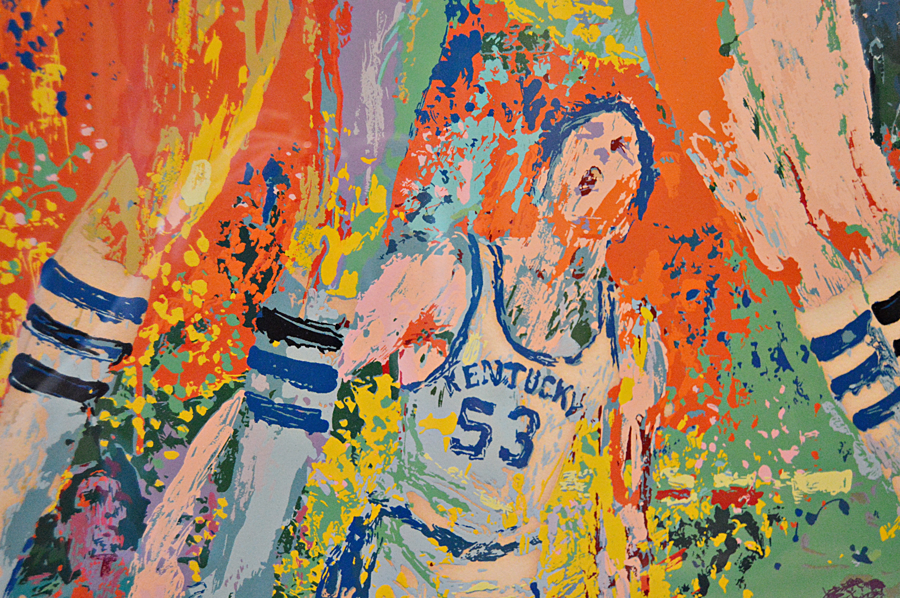 LeRoy Neiman Artist Proof Serigraph " Kentucky Wildcats" 1978