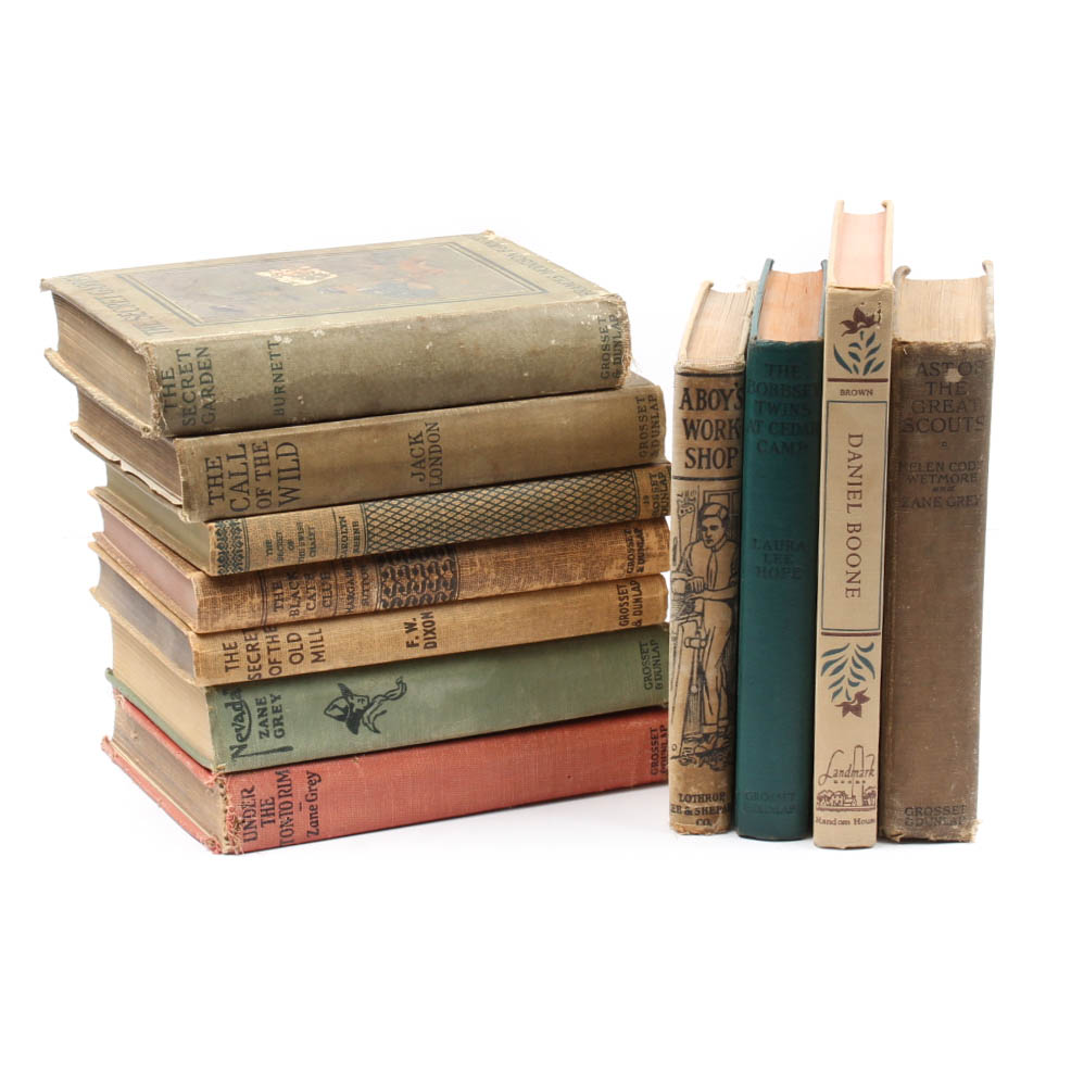 Frances Hodgson Burnett "The Secret Garden" and Other Early Edition Books