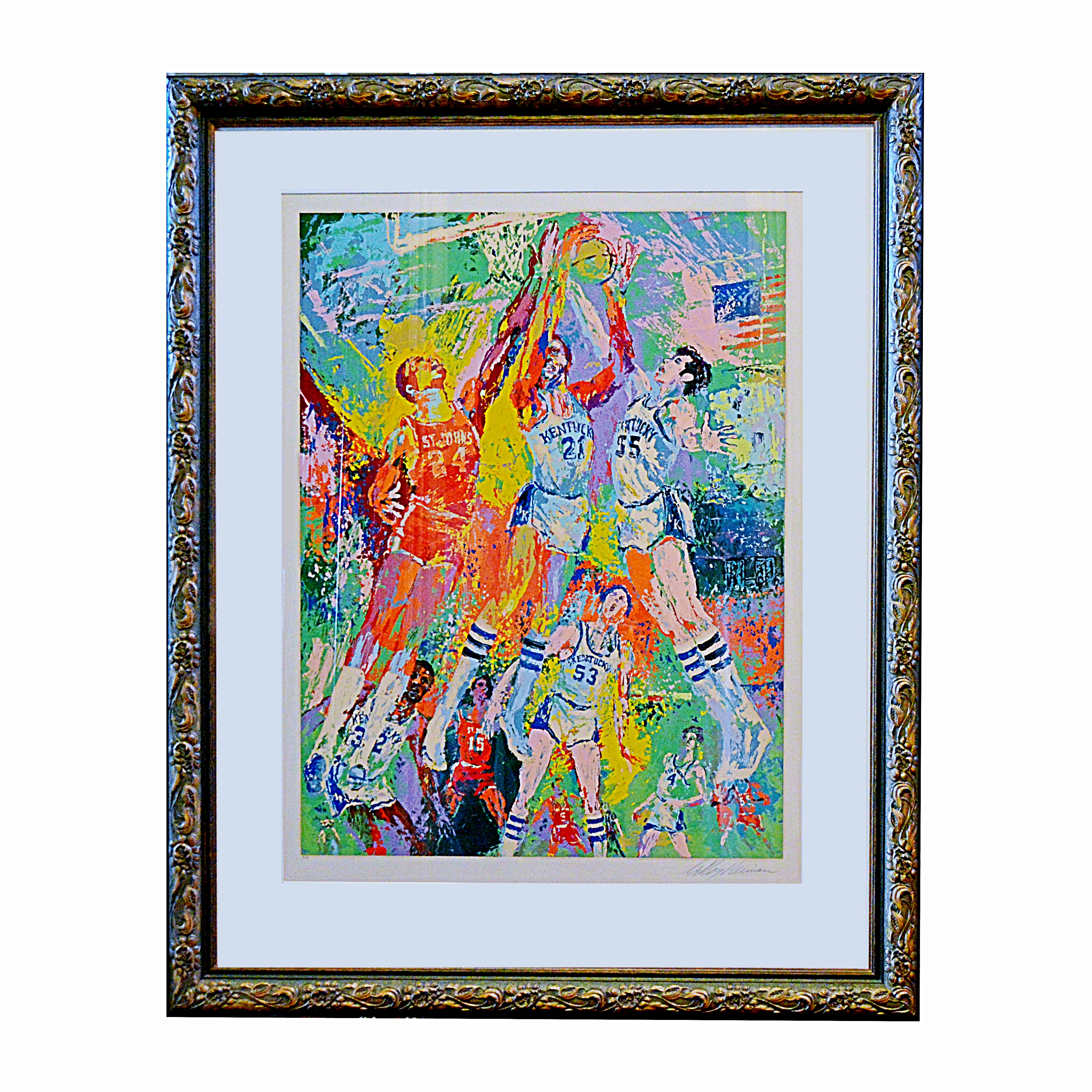 LeRoy Neiman Artist Proof Serigraph " Kentucky Wildcats" 1978