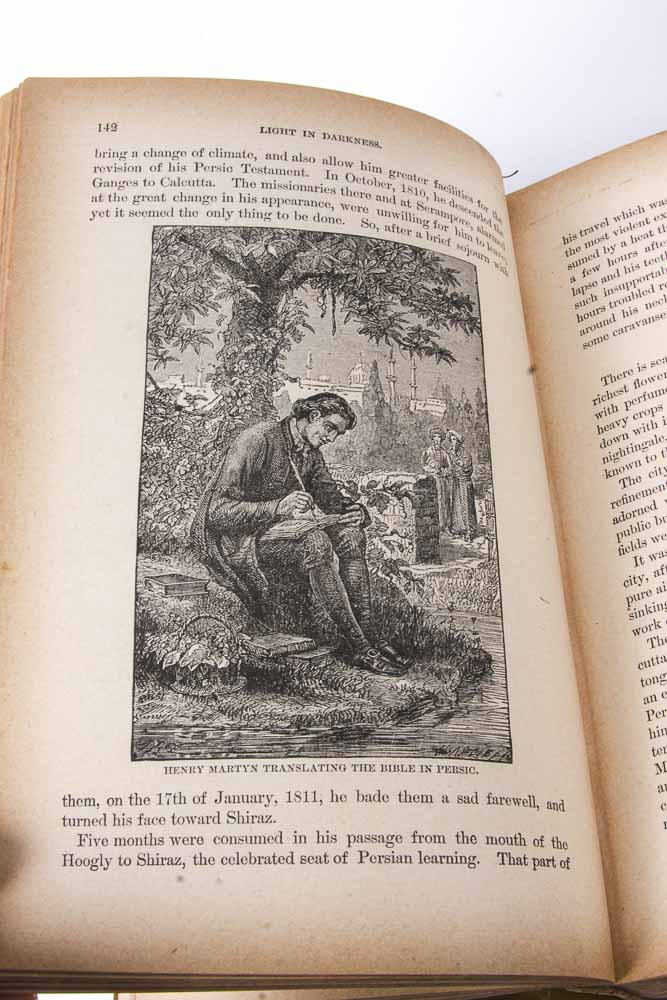 Antique Book "Light In Darkness"