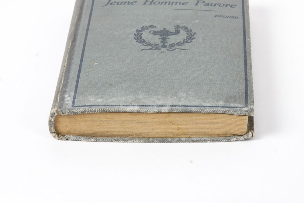 Collection of Three Antique French Literature Books