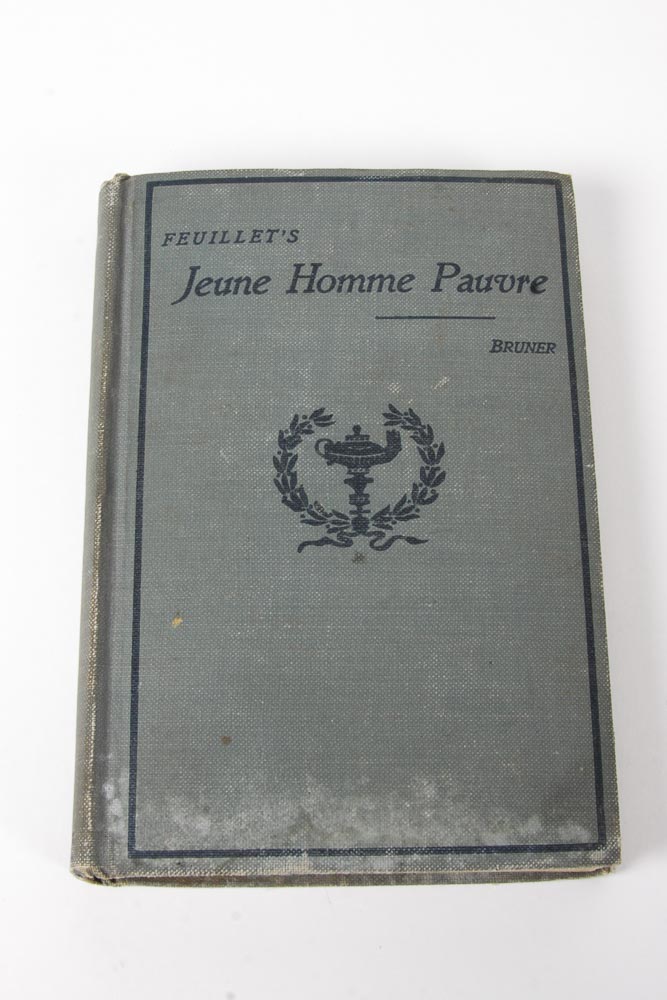 Collection of Three Antique French Literature Books