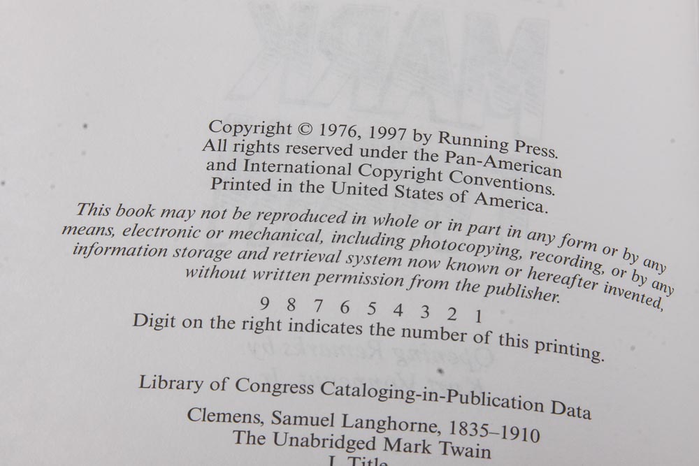 Mark Twain Book Collection