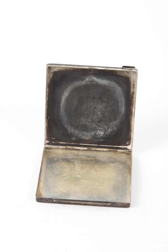 Antique 800 Silver Compact