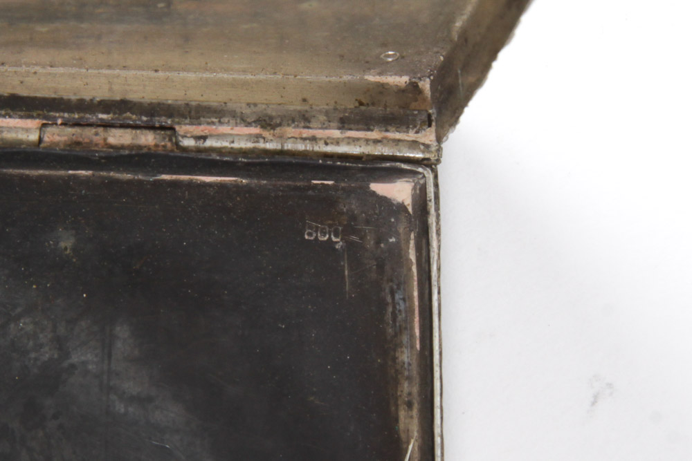 Antique 800 Silver Compact