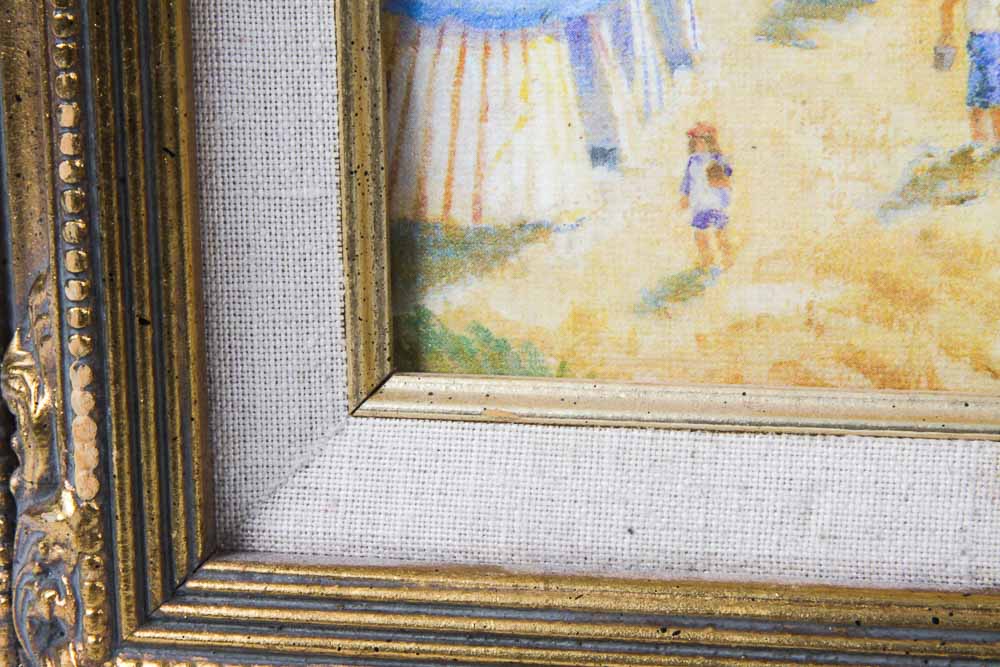 Beach Scene Prints in Giltwood Frames