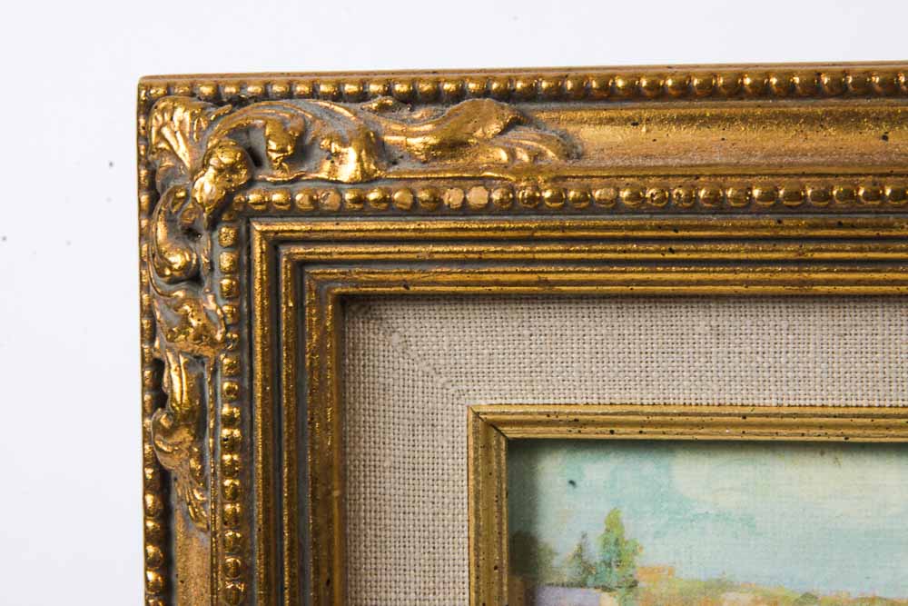Beach Scene Prints in Giltwood Frames
