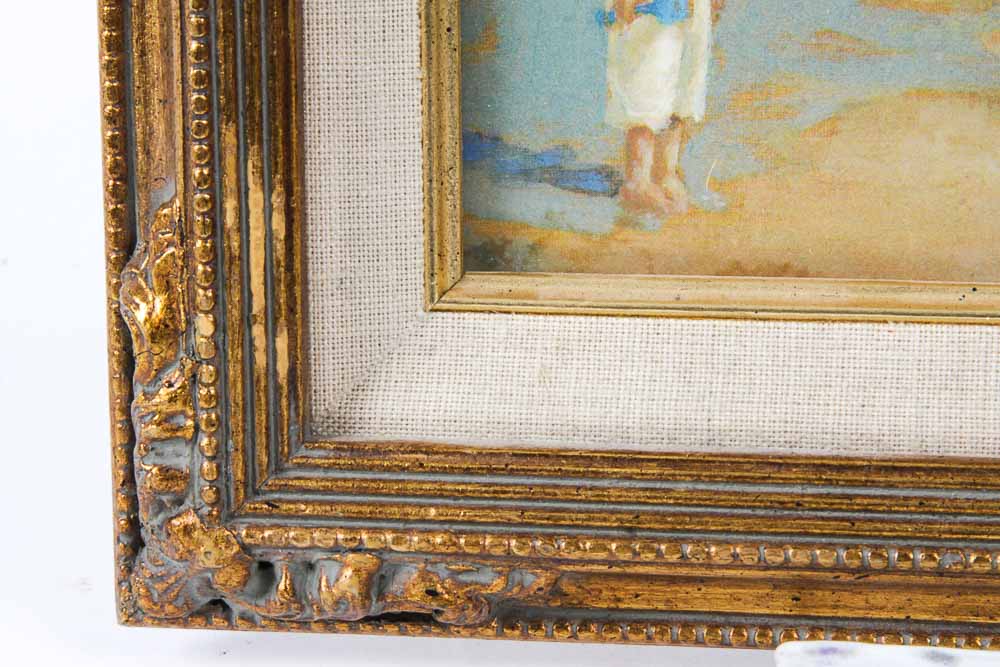 Beach Scene Prints in Giltwood Frames