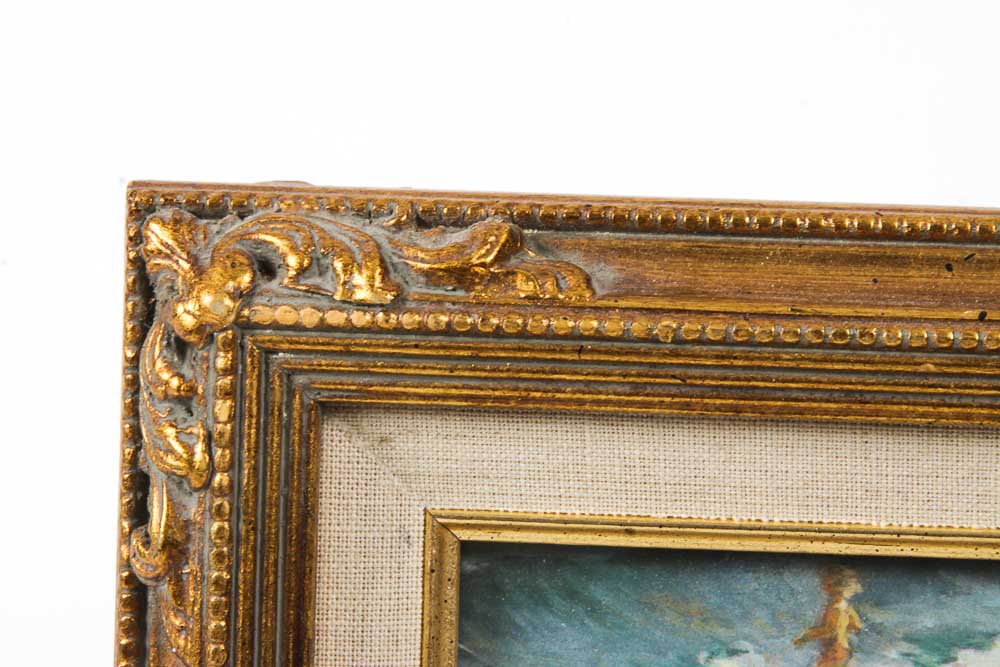 Beach Scene Prints in Giltwood Frames