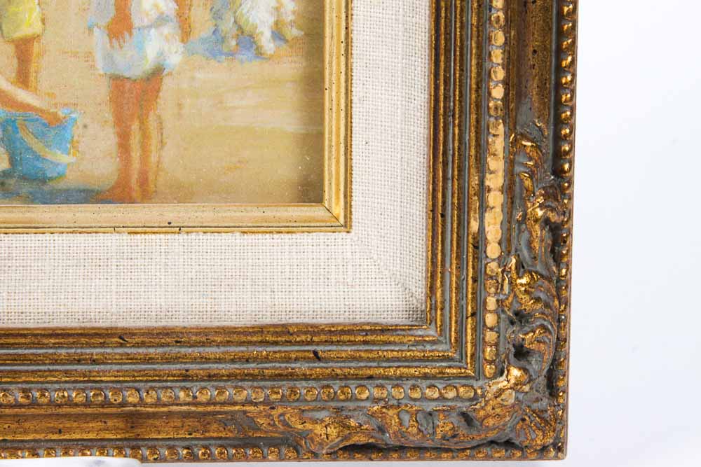 Beach Scene Prints in Giltwood Frames