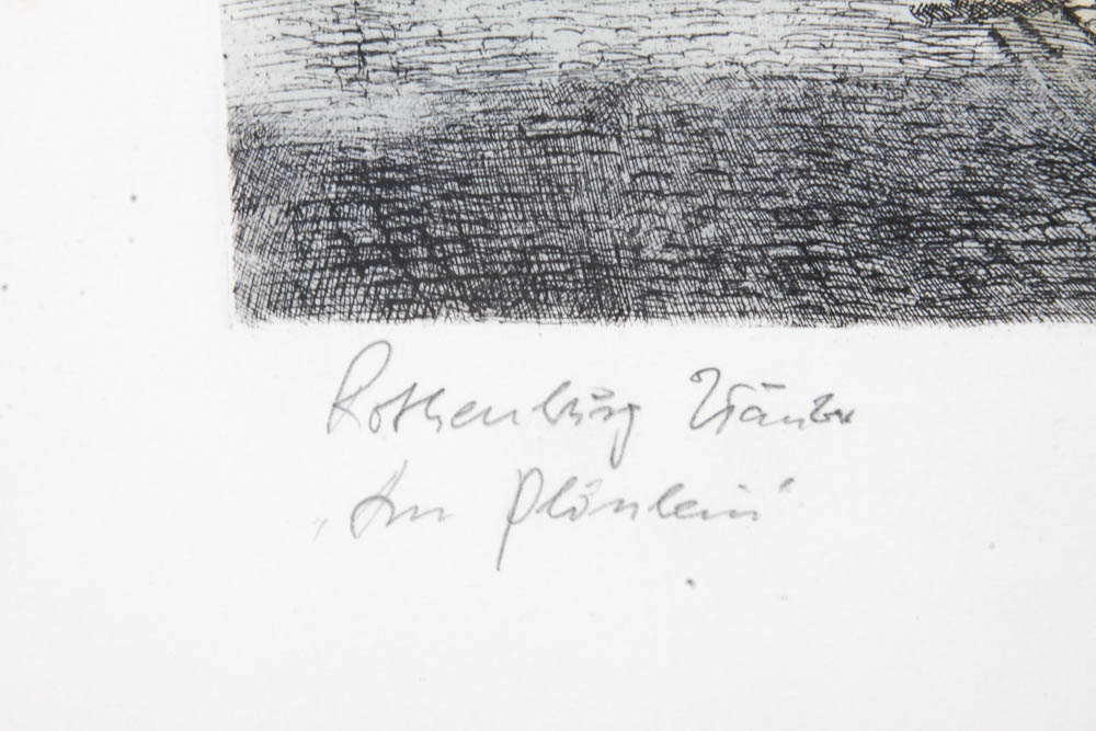 Pair of Horst Rosemann Original Hand-Colored Etchings