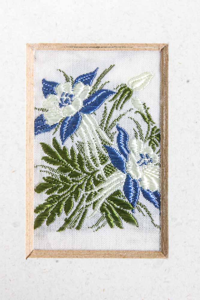 Framed Vintage Handkerchiefs