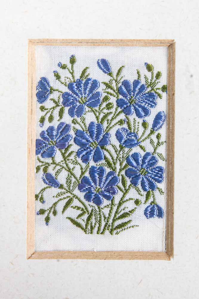 Framed Vintage Handkerchiefs