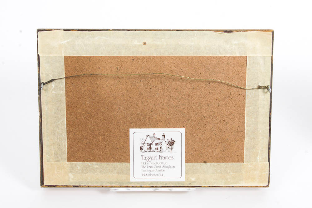 Framed Vintage Handkerchiefs