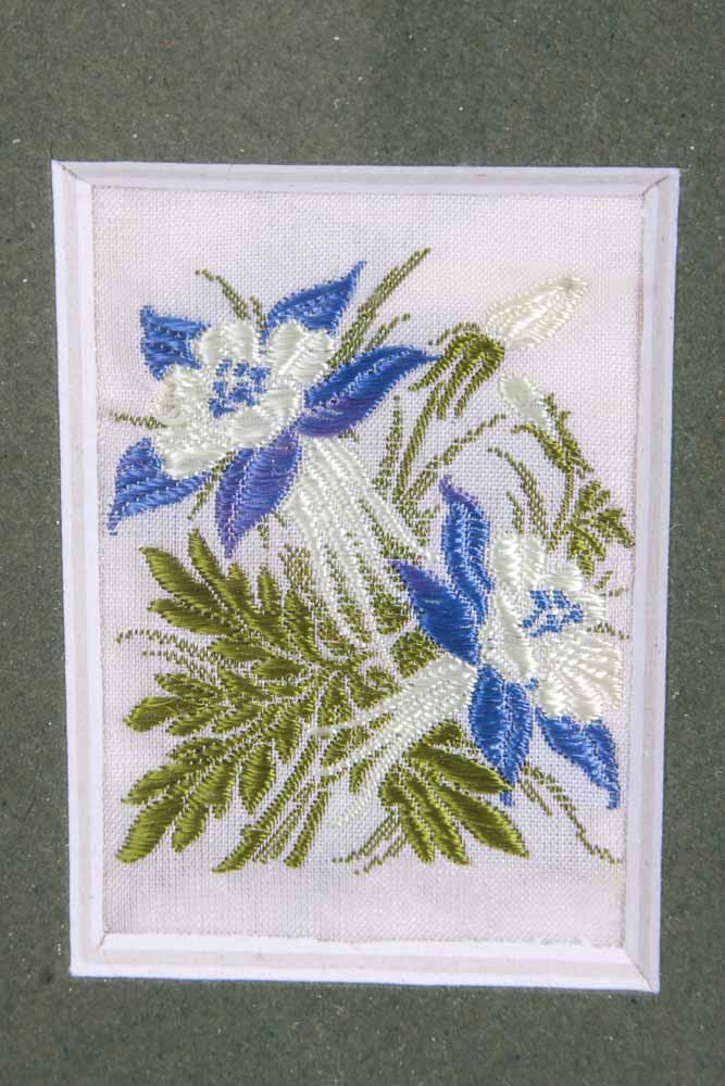 Framed Vintage Handkerchiefs