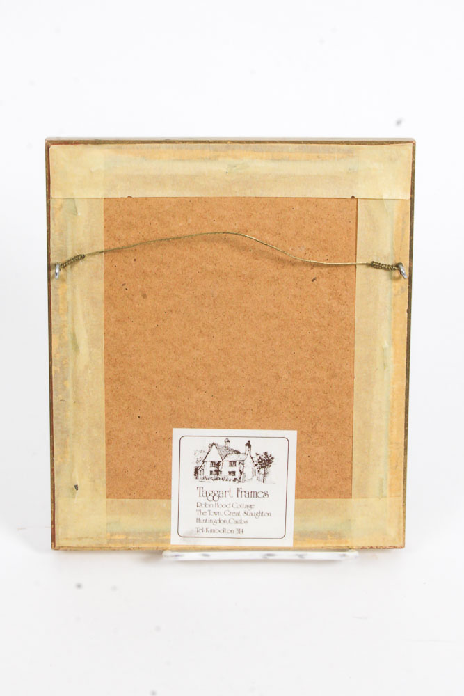 Framed Vintage Handkerchiefs