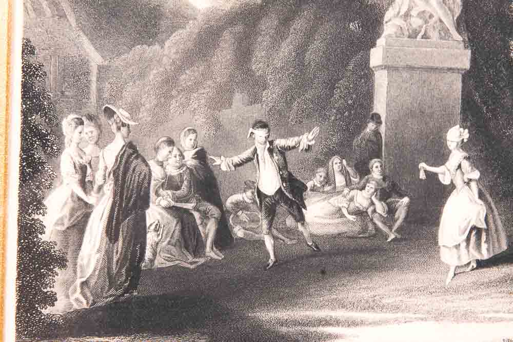 A.H. Payne Engraving "Blind Man's Buff"