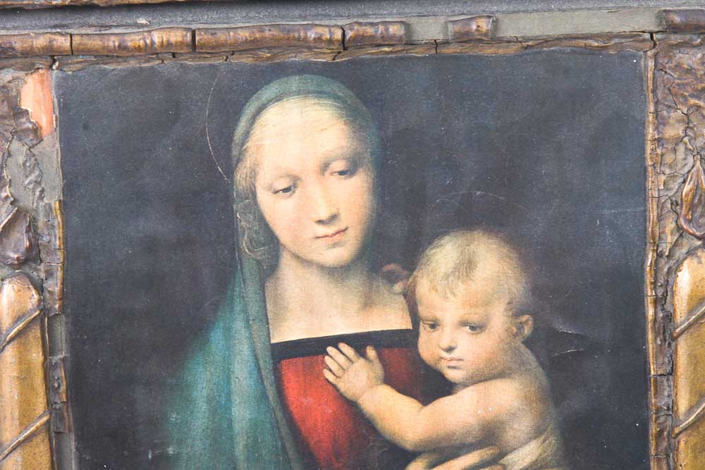 Vintage Offset Lithograph Reproduction After Raphael