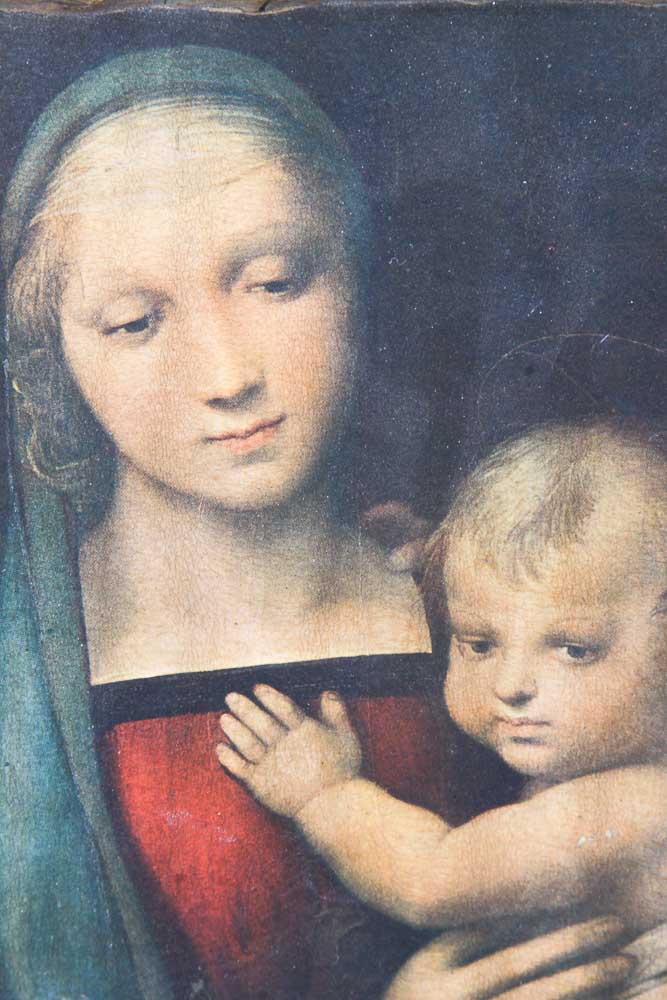 Vintage Offset Lithograph Reproduction After Raphael