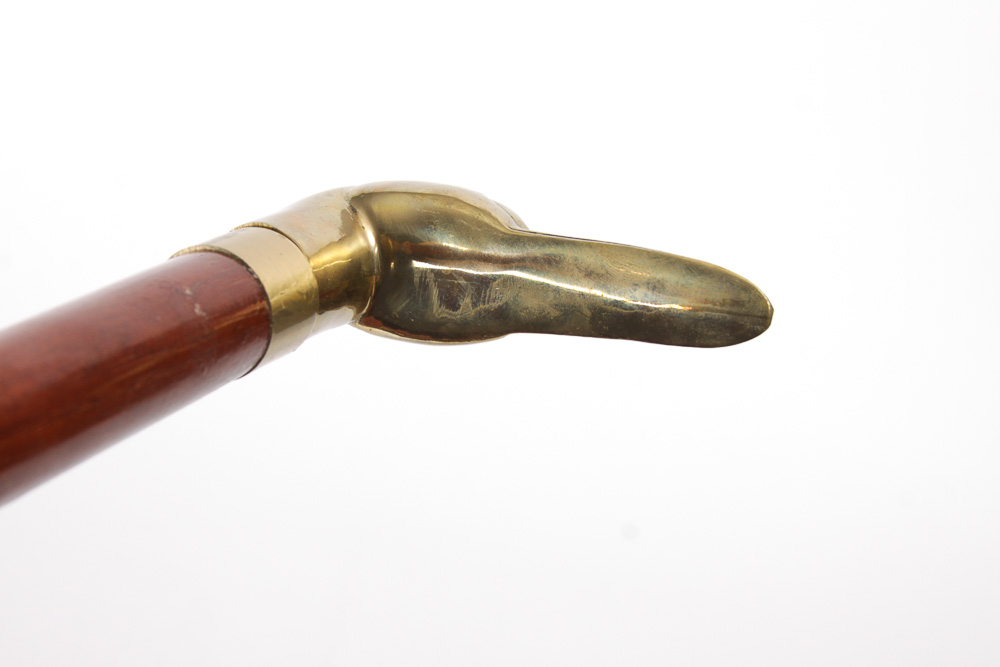 Walking Cane Assortment in Gold-Toned Umbrella Stand