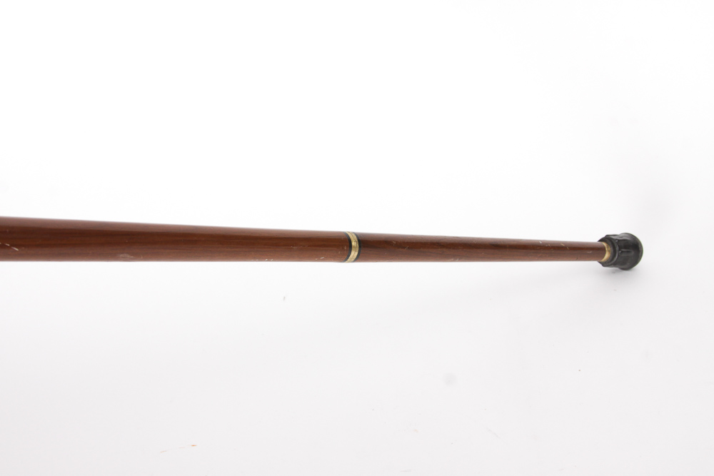 Walking Cane Assortment in Gold-Toned Umbrella Stand