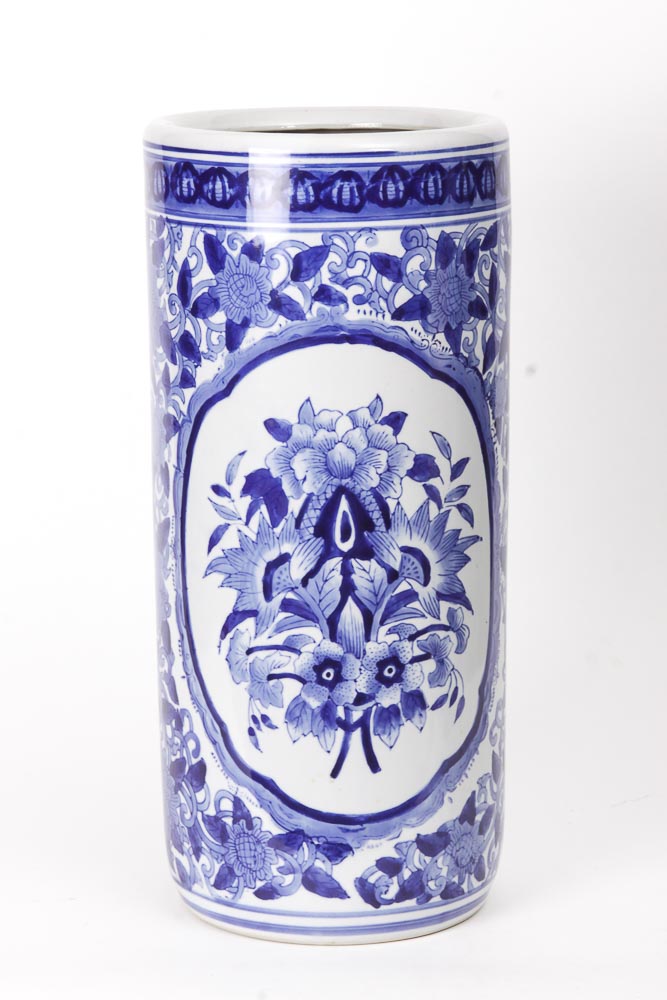 Animal Head Canes in an Umbrella Stand