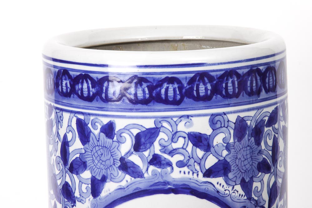 Animal Head Canes in an Umbrella Stand