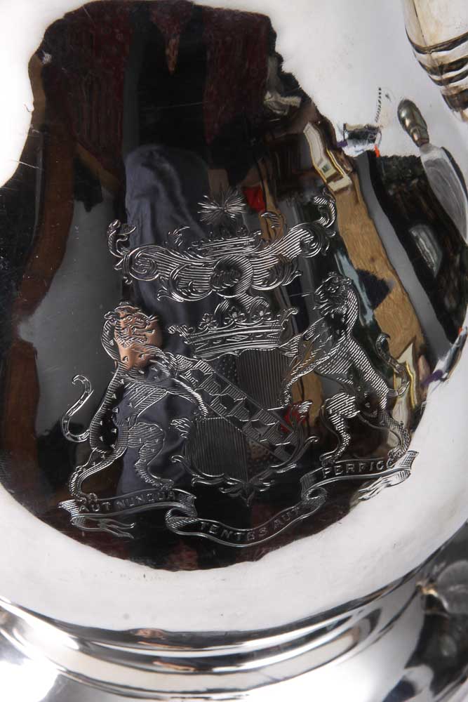 Antique George III Sterling Silver Armorial Pitcher