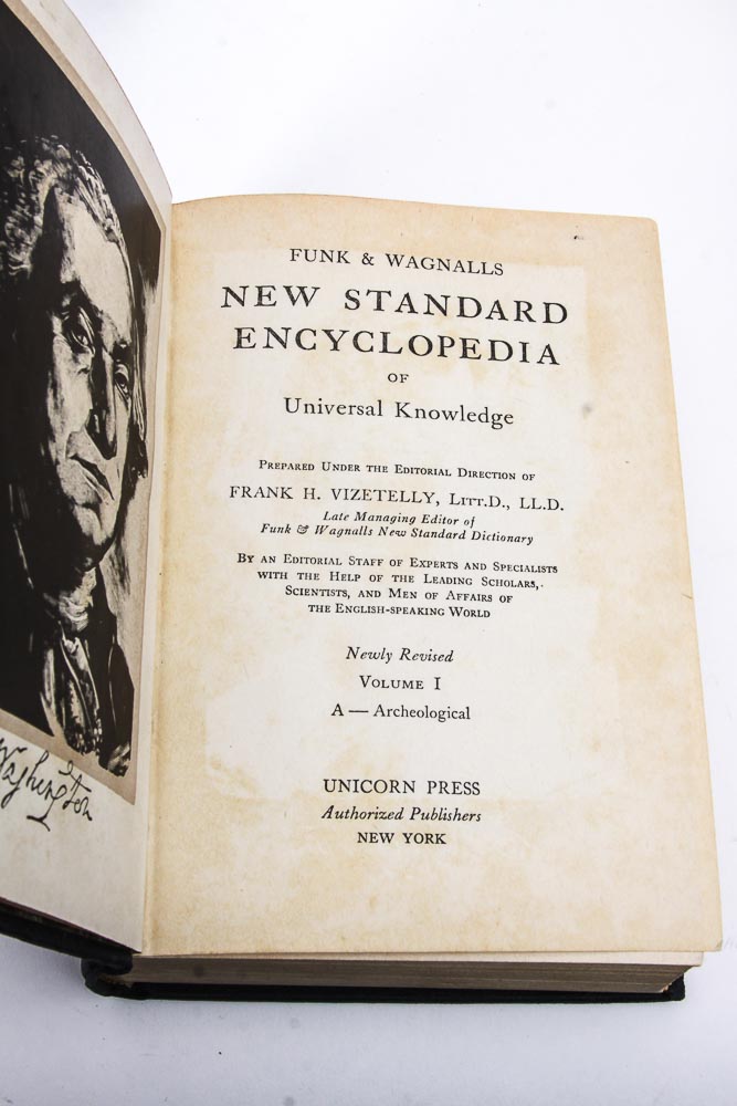 Vintage Set of Funk and Wagnalls "New Standard Encyclopedia"