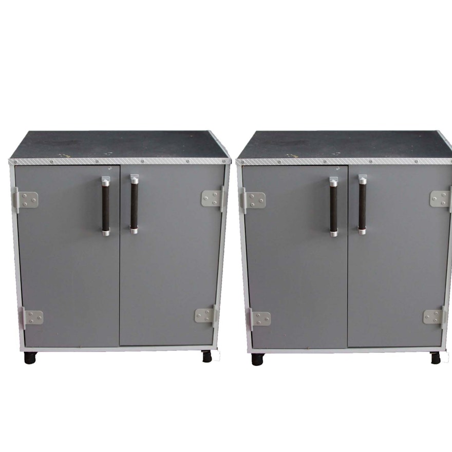 A Pair of Sauder Short Storage Cabinets