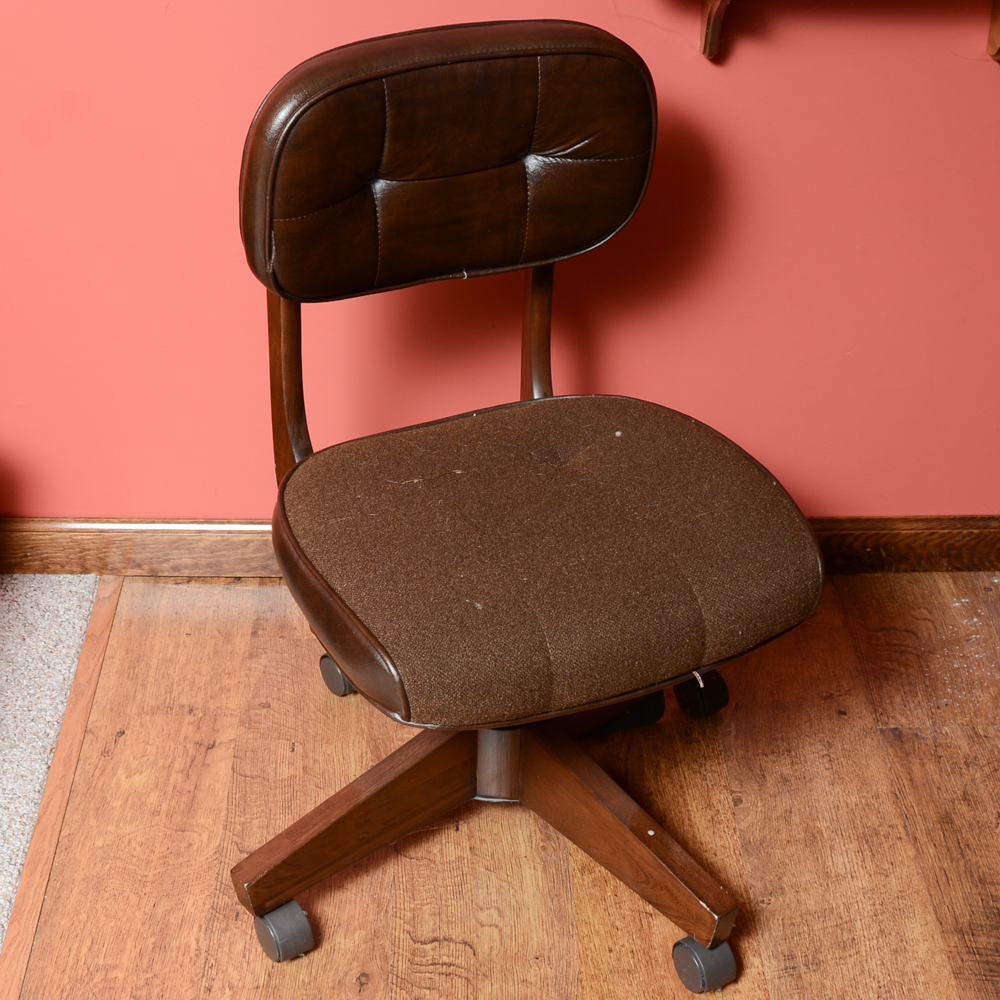 Cherry Wood Office Desk and Chair