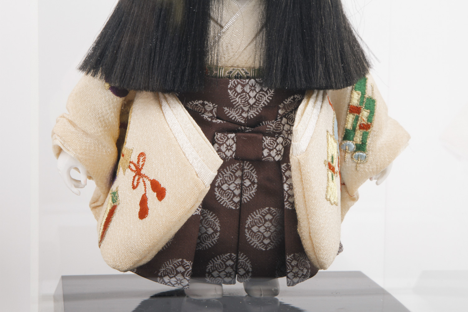 Japanese Dolls in Display Cases