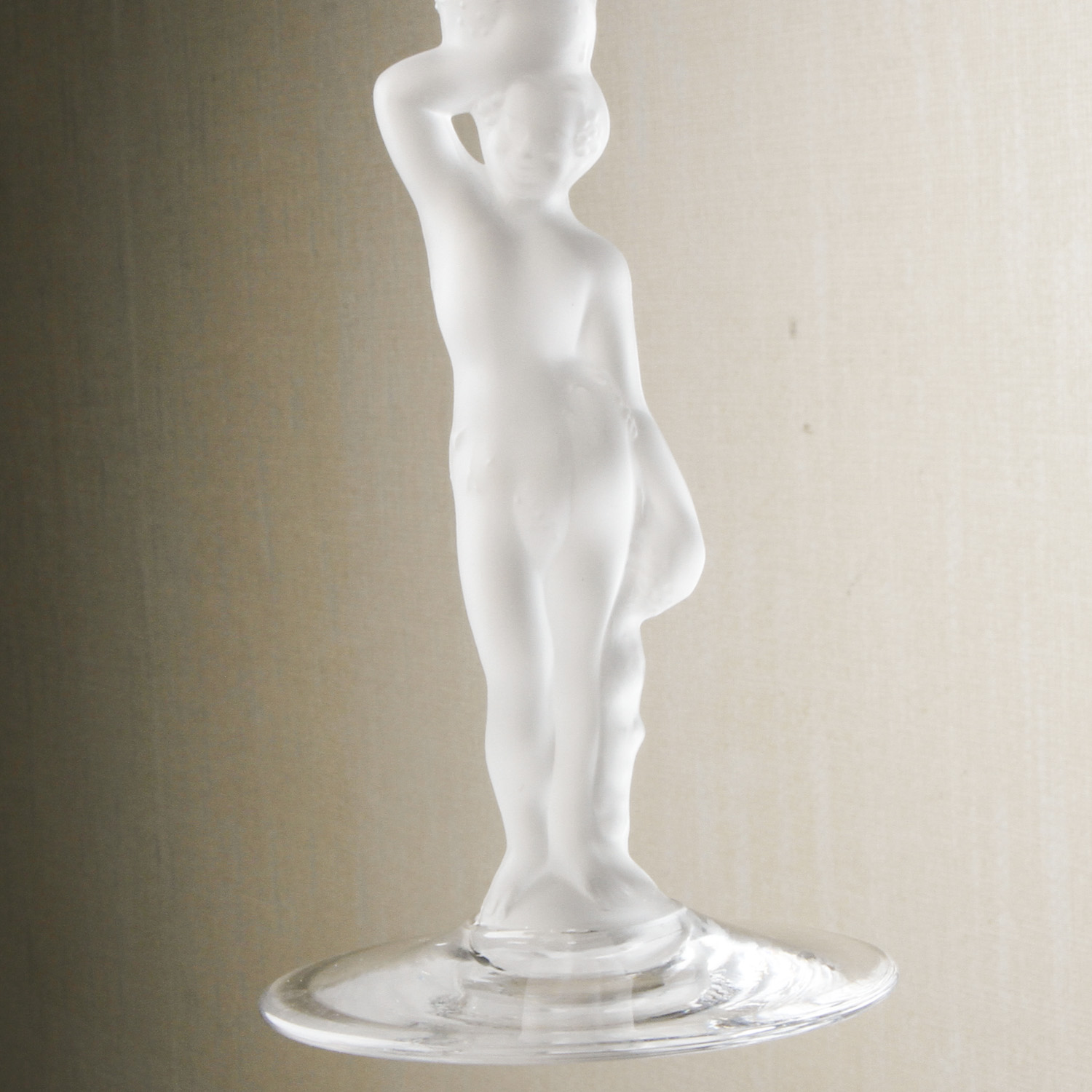 Bayel "Bacchante" Crystal Figural Coupes