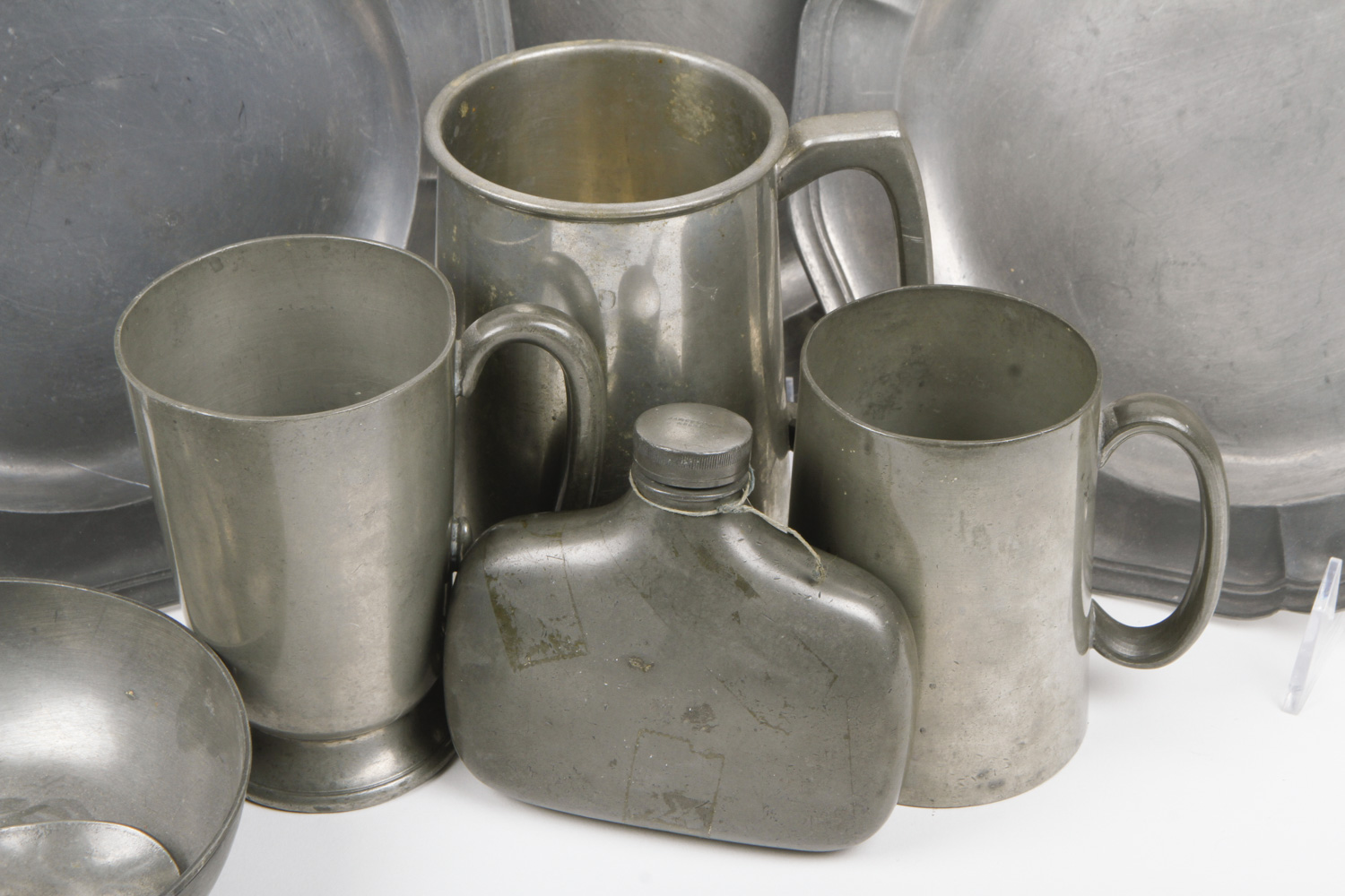Collection of Pewter Tableware