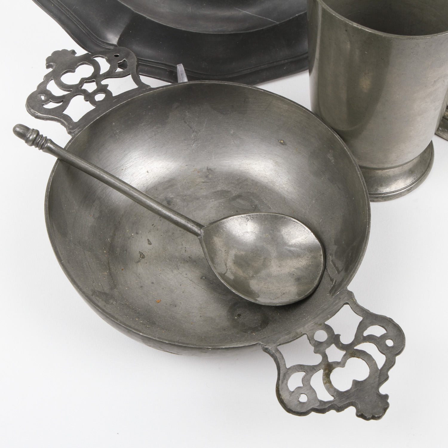 Collection of Pewter Tableware
