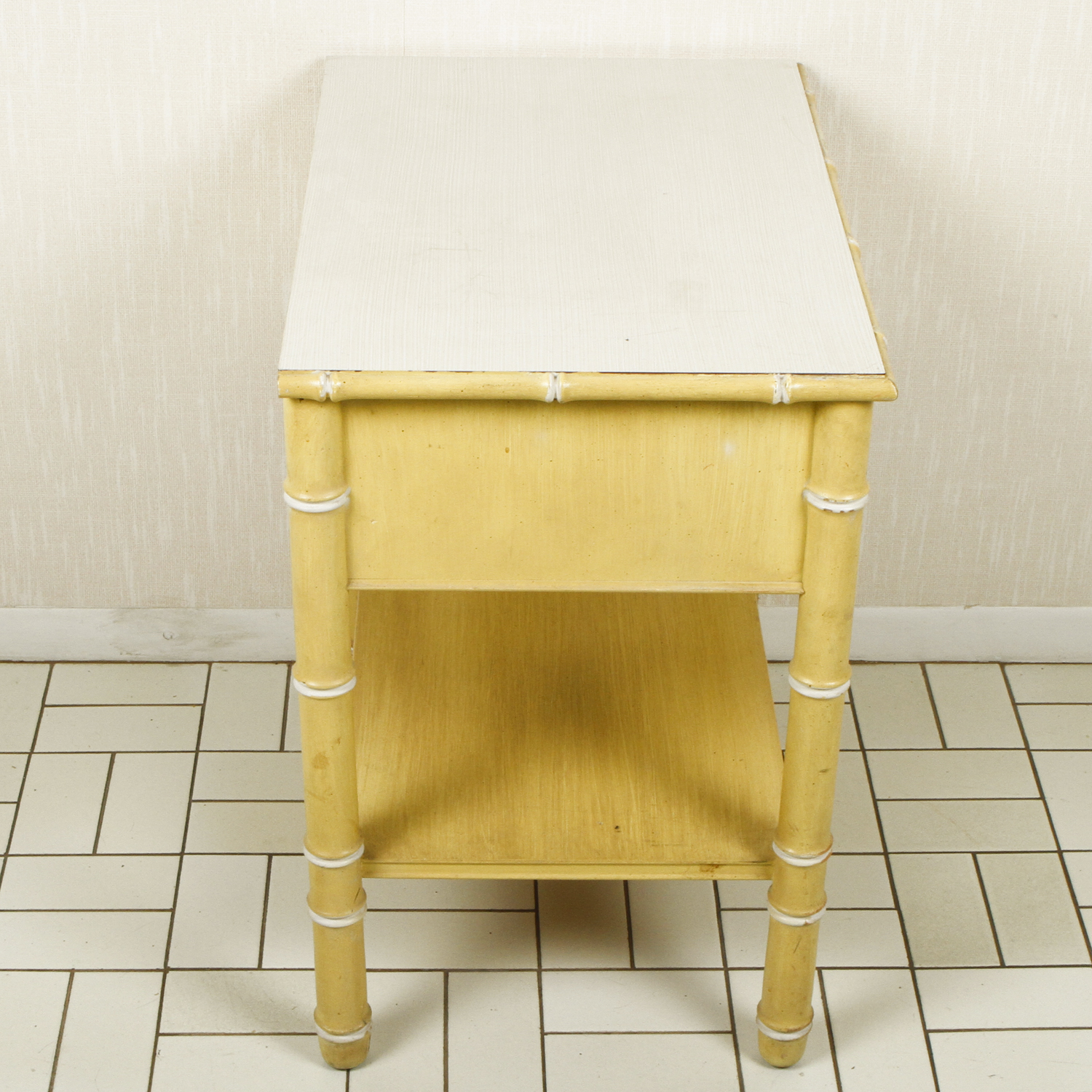 Vintage Rattan Accent Table