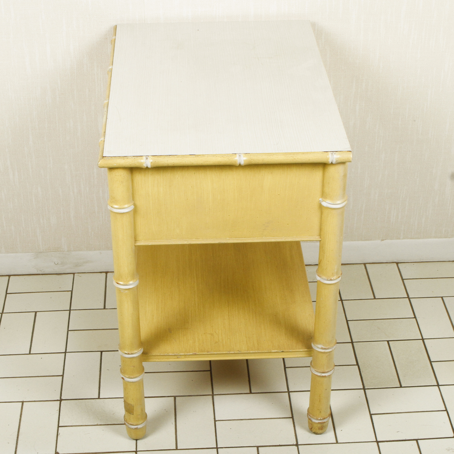 Vintage Rattan Accent Table