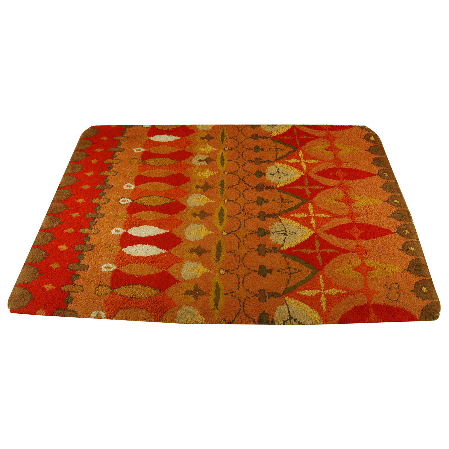 Cynthia Sargent Hooked "Bartok" Shag Rug