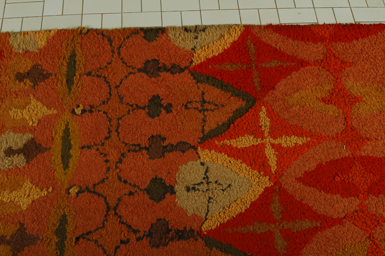 Cynthia Sargent Hooked "Bartok" Shag Rug