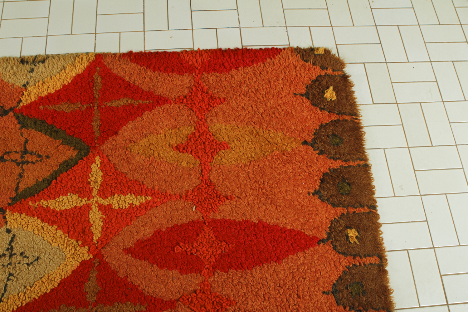 Cynthia Sargent Hooked "Bartok" Shag Rug