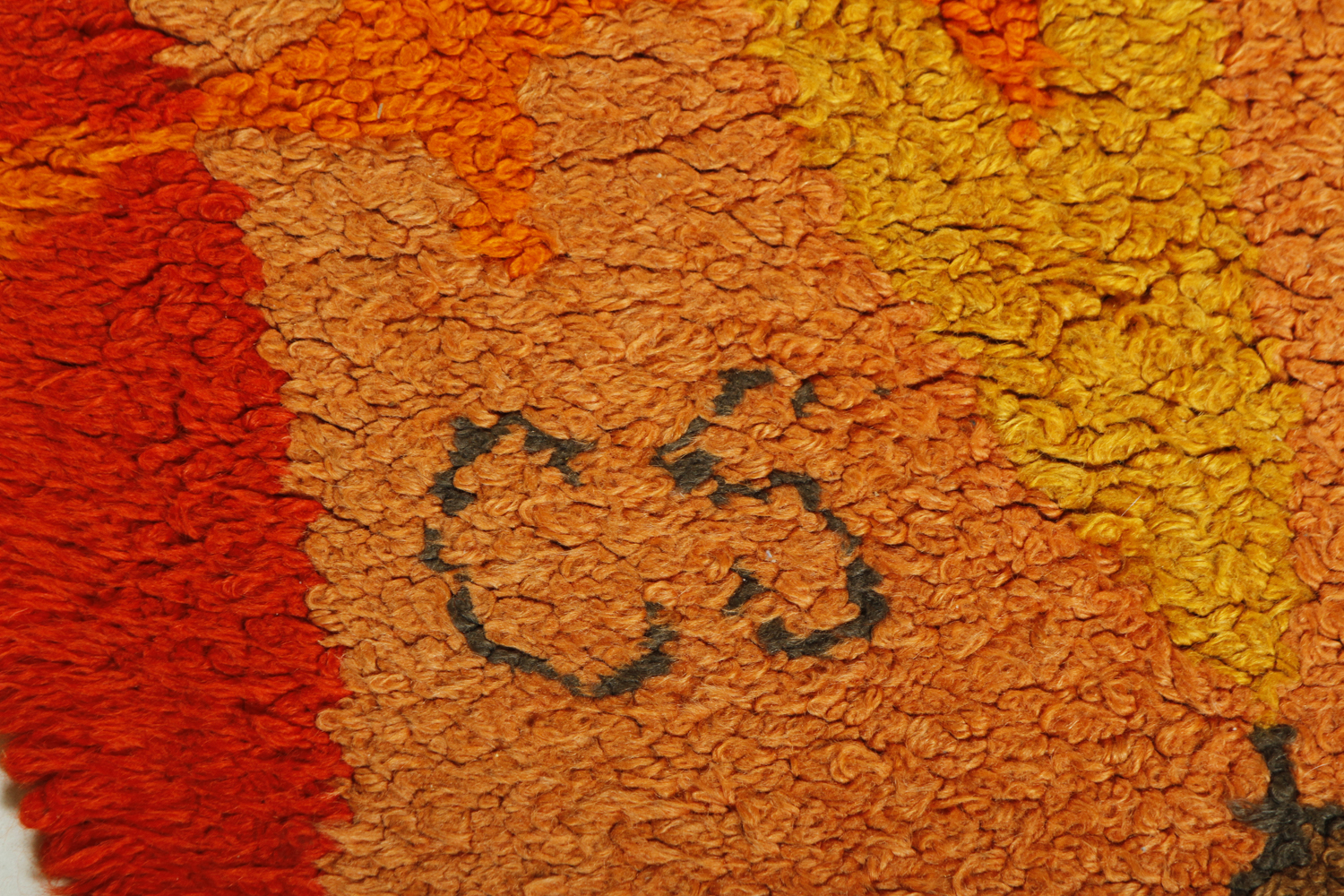 Cynthia Sargent Hooked "Bartok" Shag Rug