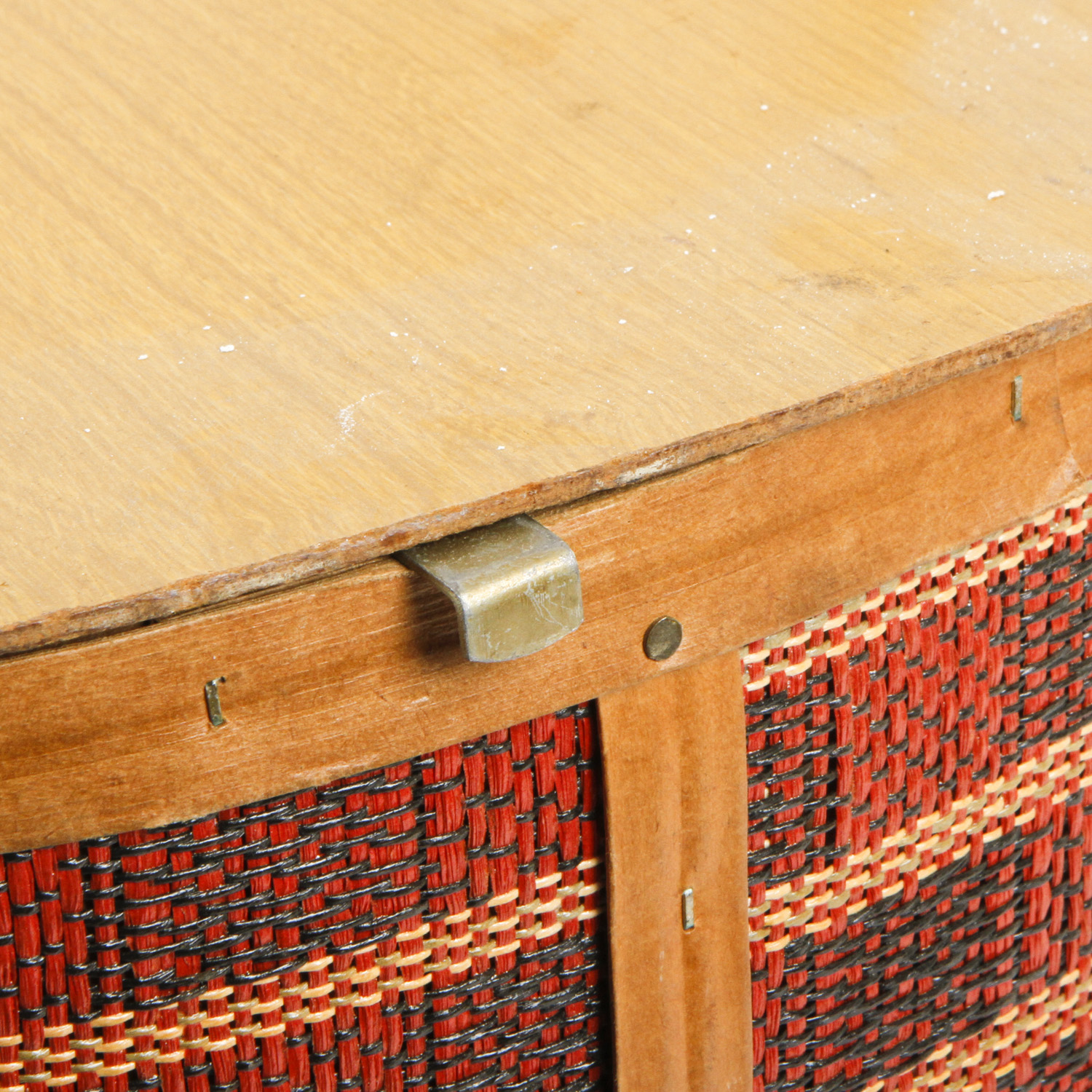 Vintage Wicker Picnic Basket With Canteens