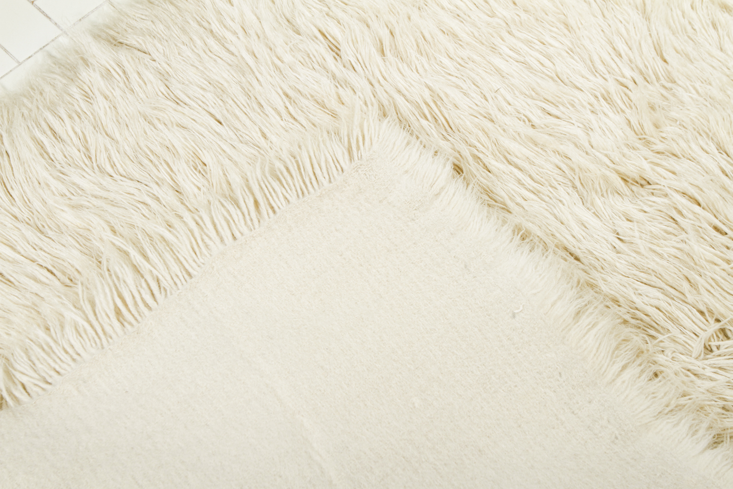 Vintage Hand-knotted Flokati Wool Shag Area Rug