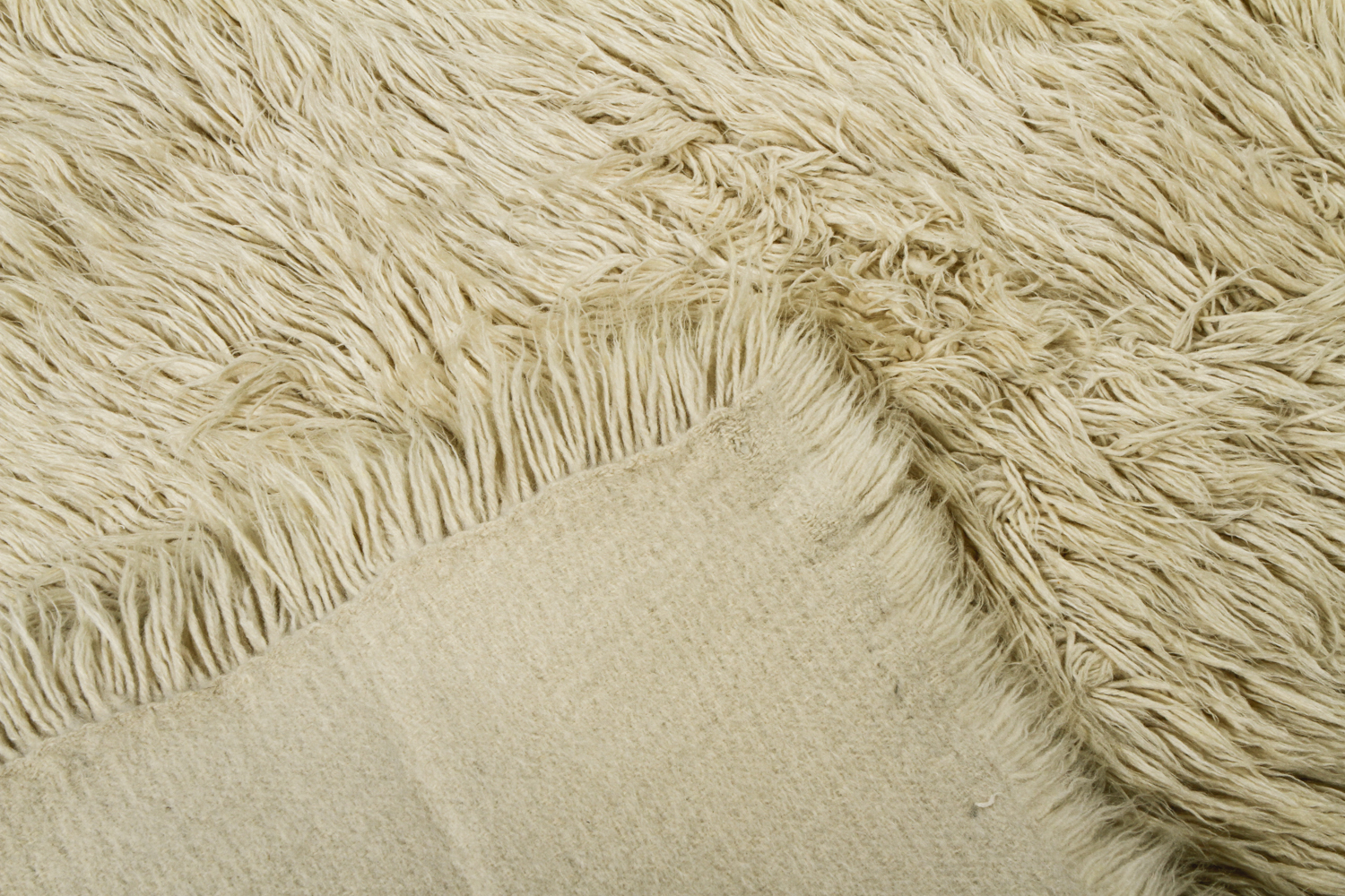 Vintage Hand-knotted Flokati Wool Shag Area Rug