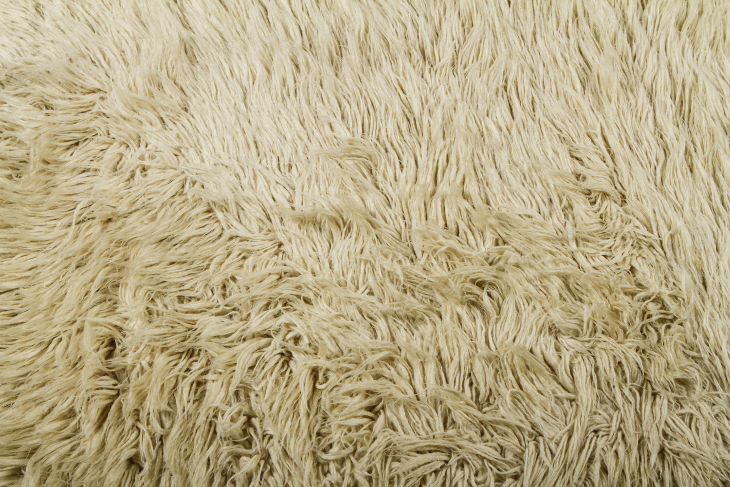 Vintage Hand-knotted Flokati Wool Shag Area Rug