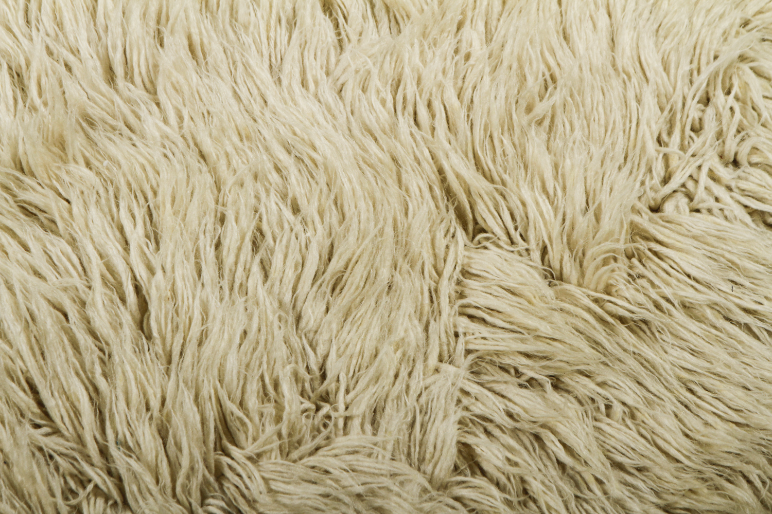 Vintage Hand-knotted Flokati Wool Shag Area Rug