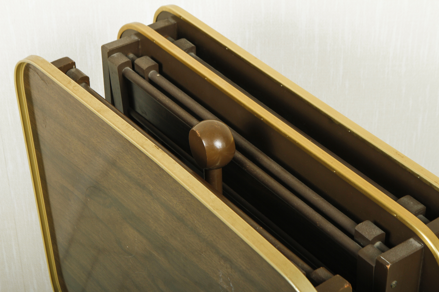 Vintage TV Tray Tables with Stand