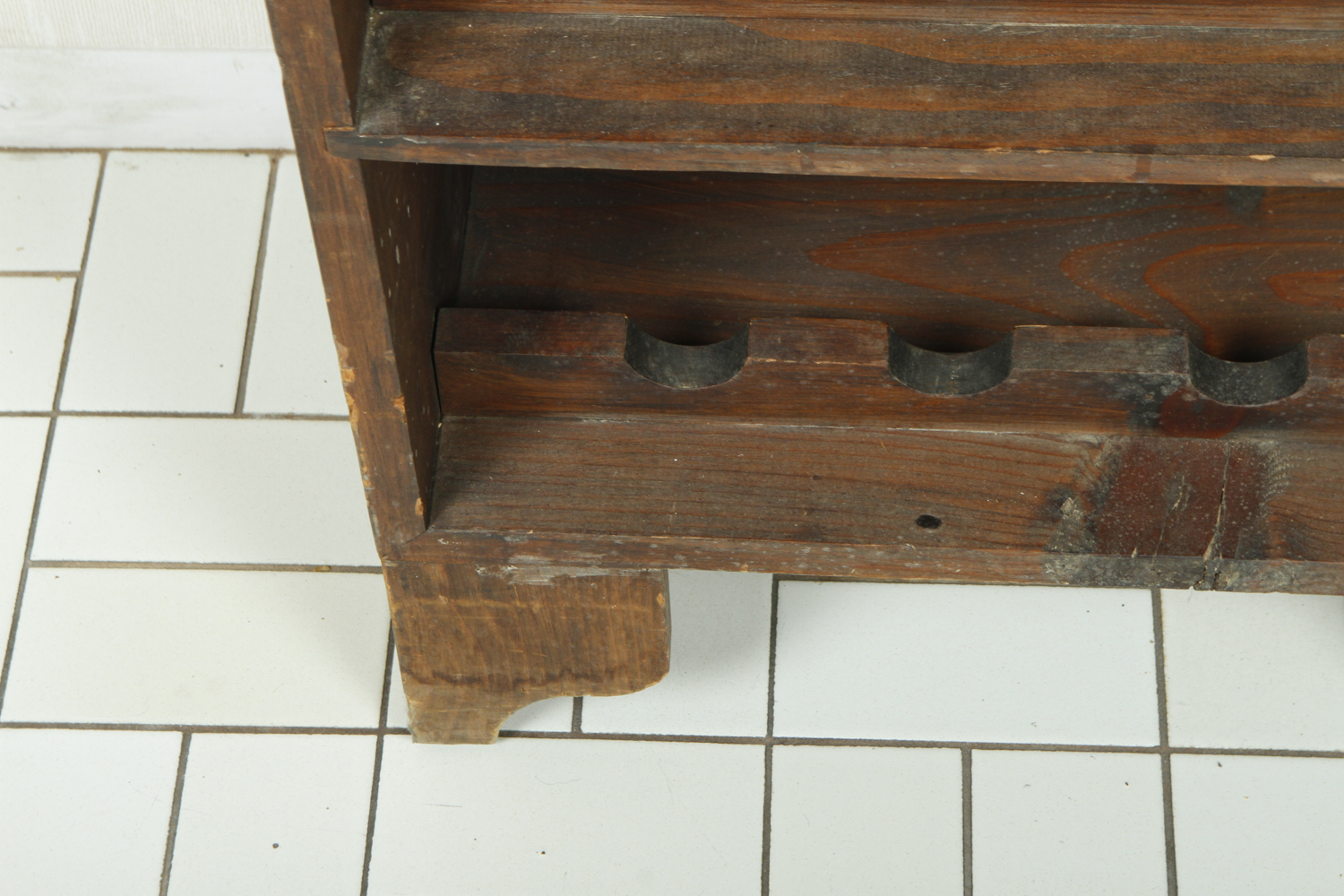 Arts and Crafts Style Oak Wine Rack