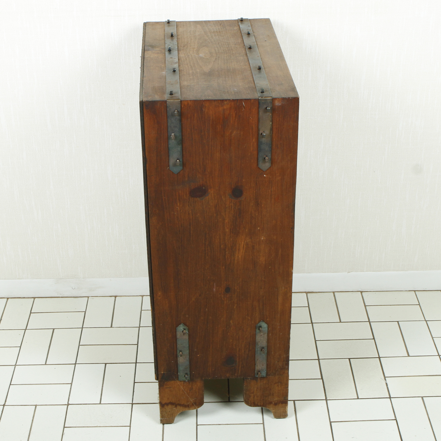 Arts and Crafts Style Oak Wine Rack